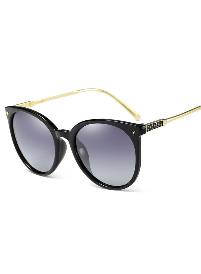 أورون نظارة شمسية بإطار دائري بتصميم مستقطب كامل الحواف - مقاس العدسة: 64 مم للنساء - Image 1