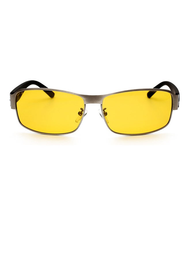 أورون نظارة شمسية بإطار كامل مستطيل وعدسات مستقطبة واقية من الأشعة فوق البنفسجية UV400 - مقاس العدسة: 65 مم للرجال - Image 1