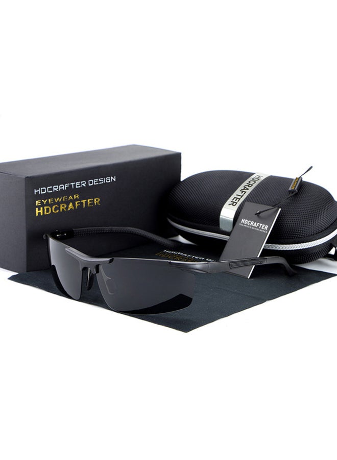 HDCRAFTER - Men's Semi-Rimless Night Vision Wrap Frame Driving Sunglasses - Lens Size: 62 mm - Image 1