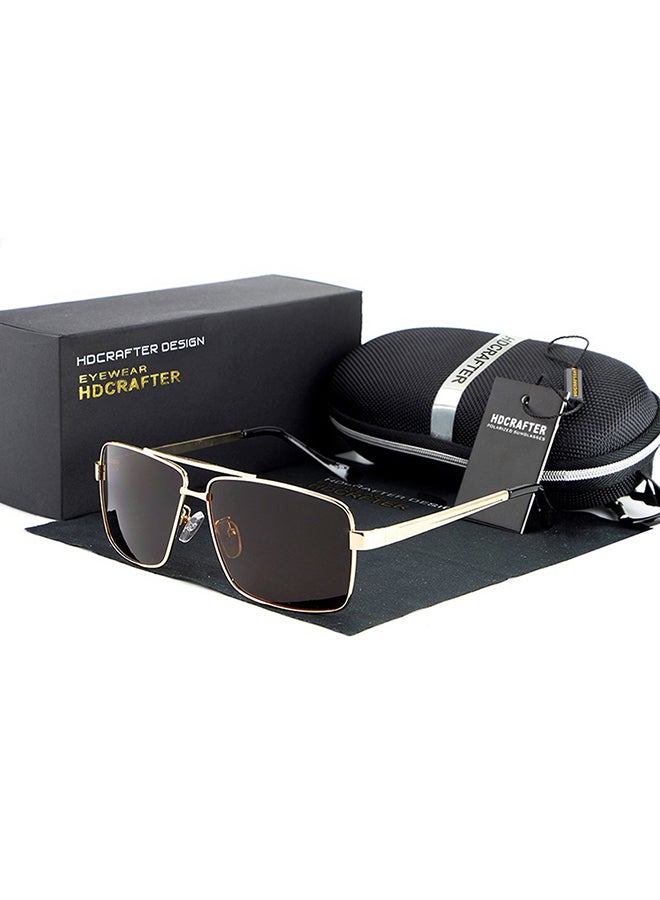 HDCRAFTER - Men's Full Rim Polarized Square Frame Driving Sunglasses - Lens Size: 60 mm - Image 1
