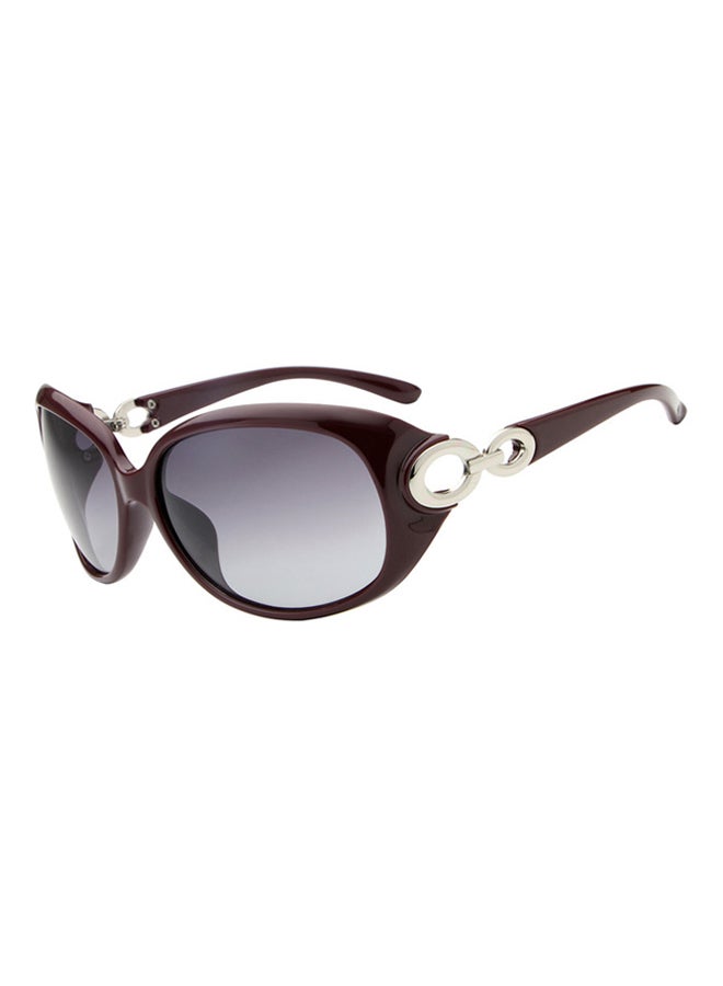 إتش دي كرافتر نظارات شمسية للقيادة بإطار بيضاوي مستقطبة UV400 بحافة كاملة - مقاس العدسة: 65 مم - Image 1