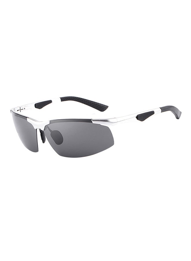 إتش دي كرافتر نظارة شمسية للقيادة بتصميم إطار رياضي شبه مكتمل الحواف وعدسات مستقطبة - مقاس العدسة: 75 مم للرجال - Image 1