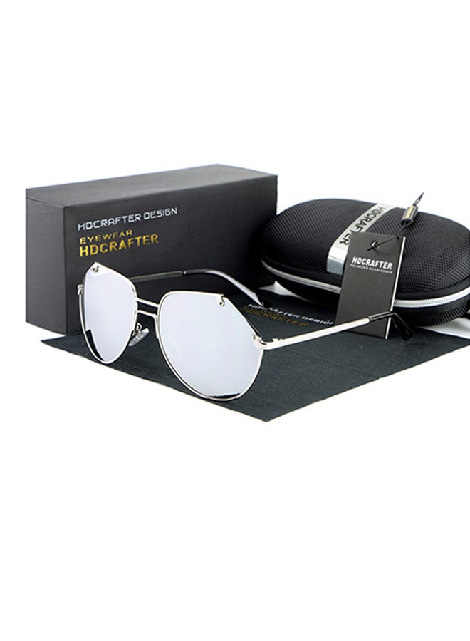 HDCRAFTER - Women's Semi-Rimless Aviator Frame Sunglasses - Lens Size: 62 mm - Image 1