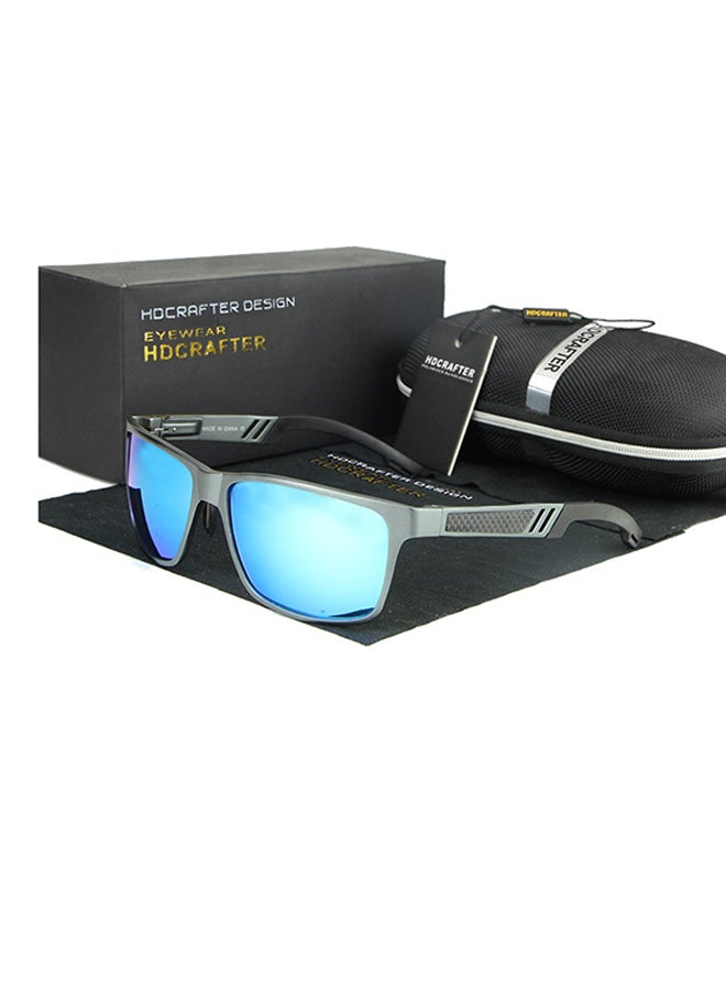 HDCRAFTER Men's Full Rim Square Frame Sunglasses - Lens Size: 56 mm