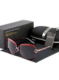 Women's Full Rim Polarized Oversized Frame Sunglasses - Lens Size: 61 mm