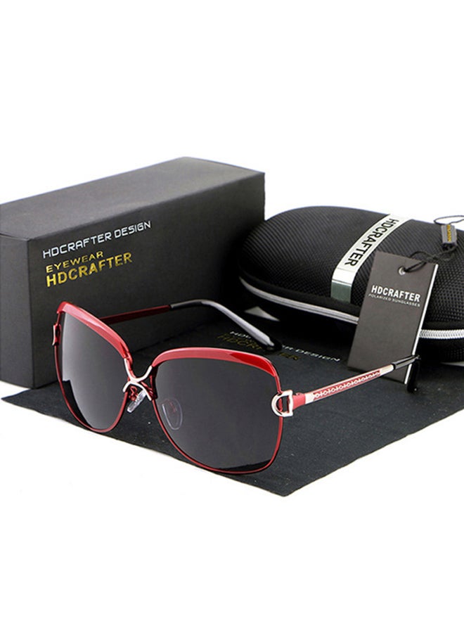 HDCRAFTER - Women's Full Rim Polarized Oversized Frame Sunglasses - Lens Size: 61 mm - Image 1