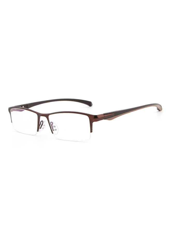 HDCRAFTER men Semi-Rimless Rectangular Frame Reading Glasses