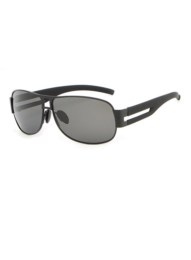 HDCRAFTER Men's Polarized Aviator Frame Sunglasses - Lens Size: 64 mm