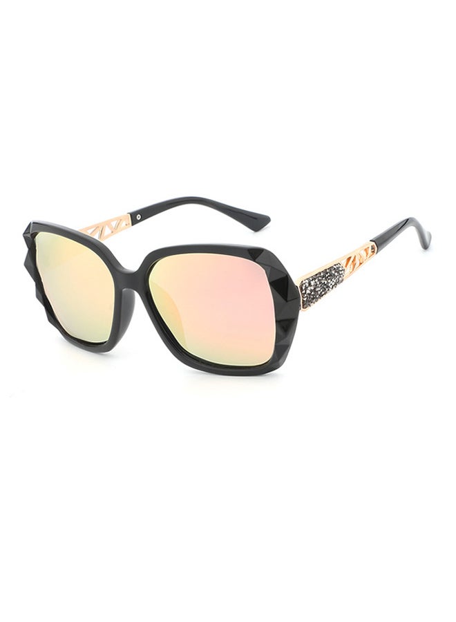 HDCRAFTER Women's Full Rim Polarized Oversized Frame Sunglasses - Lens Size: 70 mm