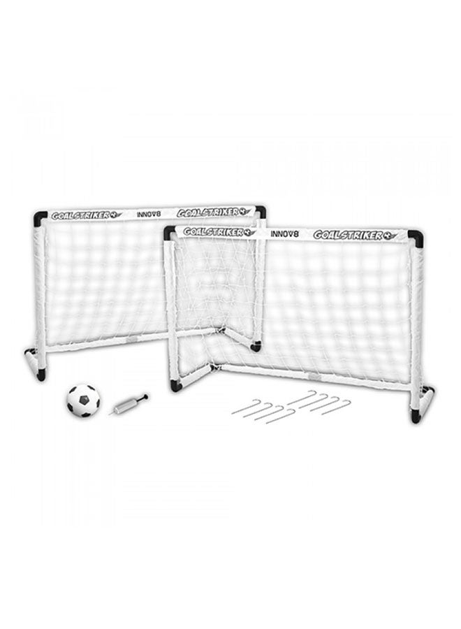 Hostfull Folding Double Mini Soccer Goal Set 55x 44x 44cm 