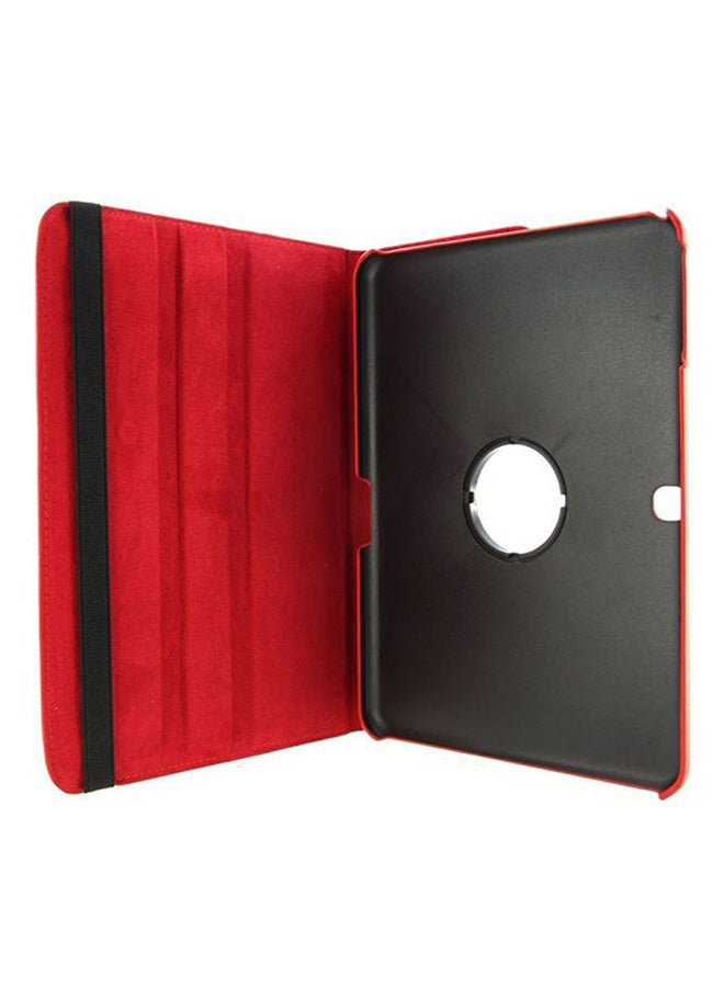 Generic - 360-Degree Rotating Stand Flip Case Cover For Samsung Tab 4 T530/T531 Red - Image 1