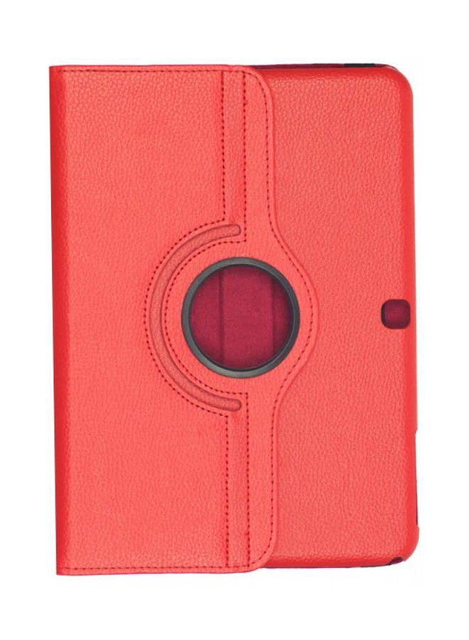 Generic - 360-Degree Rotating Stand Flip Case Cover For Samsung Tab 4 T530/T531 Red - Image 1