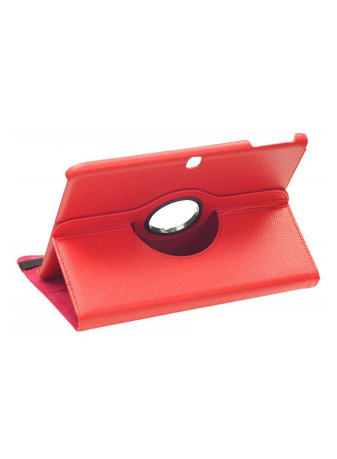 Generic - 360-Degree Rotating Stand Flip Case Cover For Samsung Tab 4 T530/T531 Red - Image 1