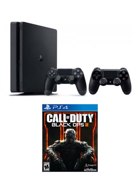 PlayStation 4 500GB Console Slim With Extra Controller + Call Of Duty: Black Ops III