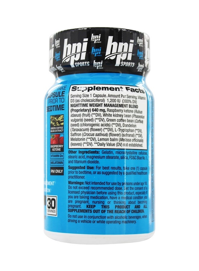 BPI SPORTS 30 Capsules Nite Burn - Image 2