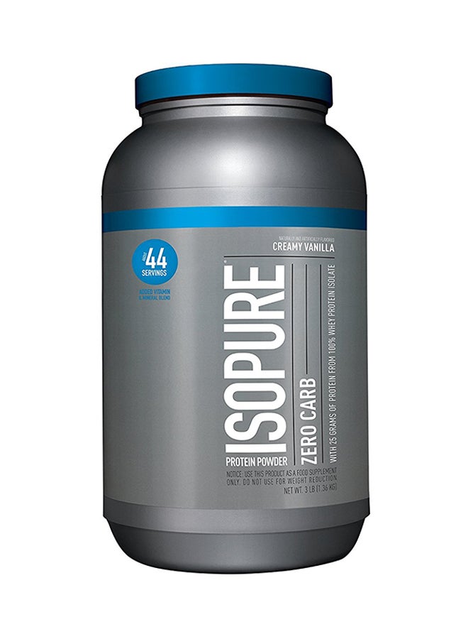 Natures Best Isopure Zero Carb Protein Powder - Creamy Vanilla - Image 1