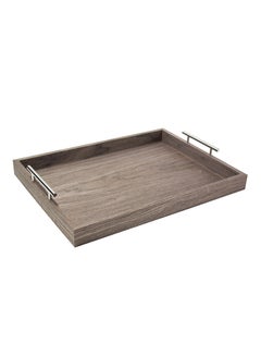 Serving Tray With Handle Brown