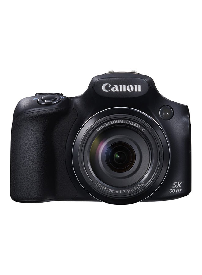 Canon - PowerShot SX60 HS DSLR Camera With ZOOM LENS 65X IS 3.8-247.0mm 1:34-6.5 USM 16MP FULL HD  LCD Touchscreen, Built-In Wi-Fi, Bluetooth And NFC Black - Image 1