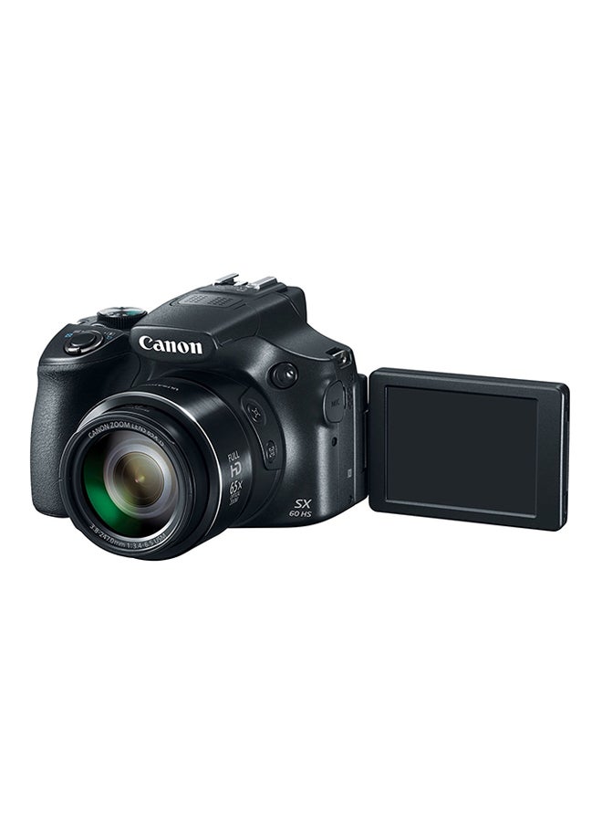 Canon - PowerShot SX60 HS DSLR Camera With ZOOM LENS 65X IS 3.8-247.0mm 1:34-6.5 USM 16MP FULL HD  LCD Touchscreen, Built-In Wi-Fi, Bluetooth And NFC Black - Image 1
