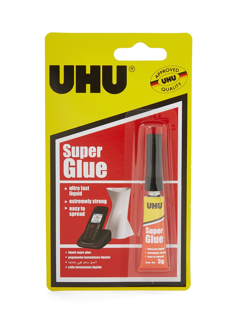 UHU Liquid Super Glue 3g Clear 