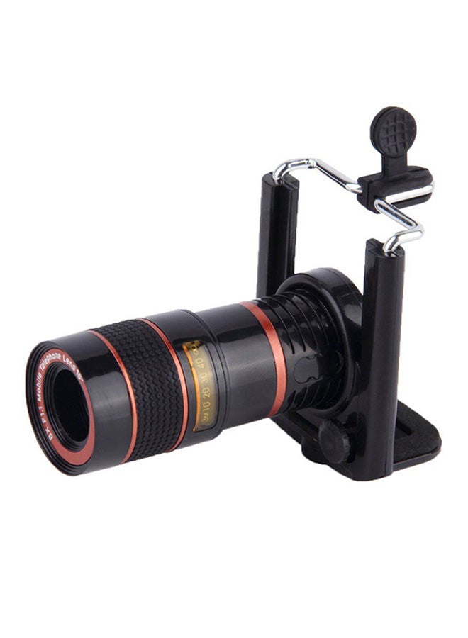 OUTAD Telescopic Camera Lens For Apple iPhone 4/4s/5 Black/Red - Image 1