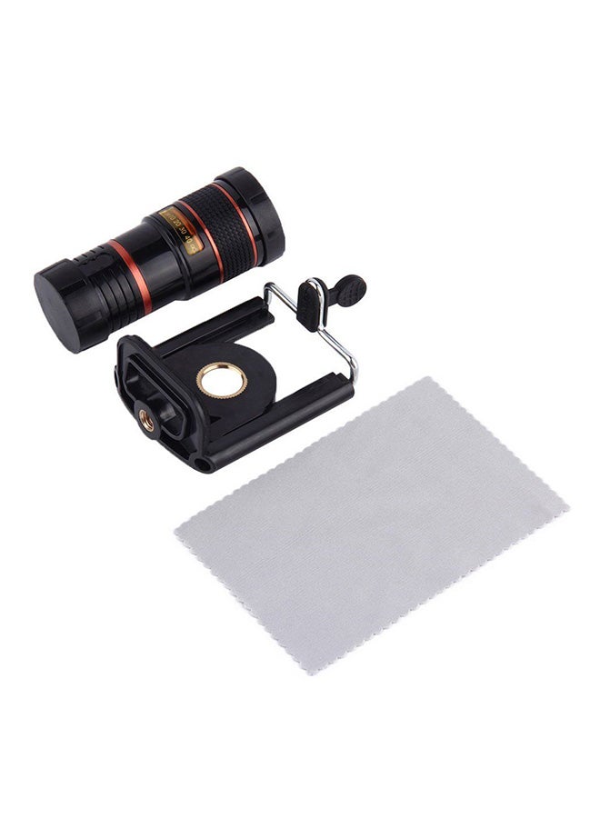 OUTAD Telescopic Camera Lens For Apple iPhone 4/4s/5 Black/Red - Image 4