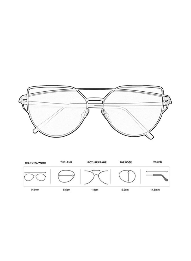 أوتاد نظارة شمسية بإطار كامل الحواف على شكل عين القط للنساء - Image 2