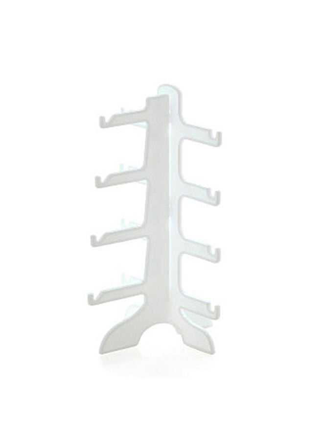 OUTAD - 4 Layer Sunglasses And Eyeglass Display Stand White - Image 1