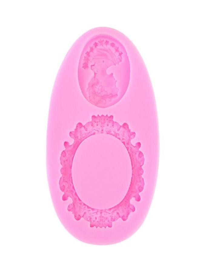 OUTAD Fondant Cupcake Mould Pink - Image 1