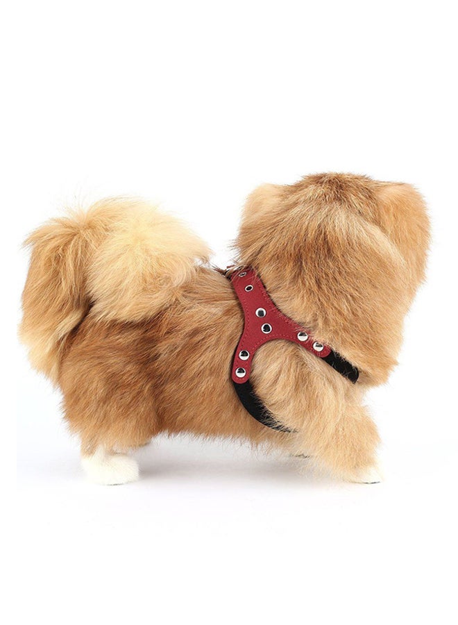 OUTAD Adjustable And Breathable Dog Chest Collar Strap Red/Black - Image 3