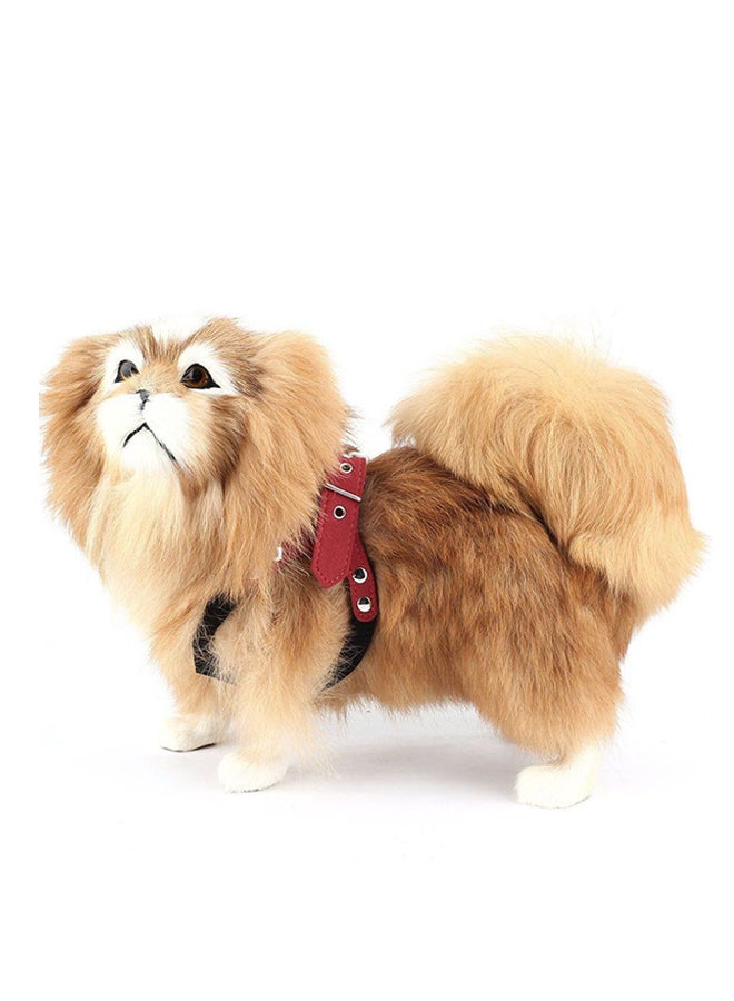 OUTAD Adjustable And Breathable Dog Chest Collar Strap Red/Black - Image 2