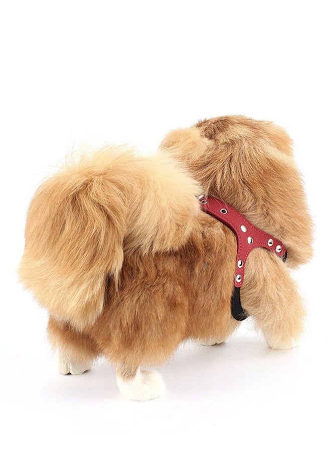 OUTAD Adjustable And Breathable Dog Chest Collar Strap Red/Black - Image 5