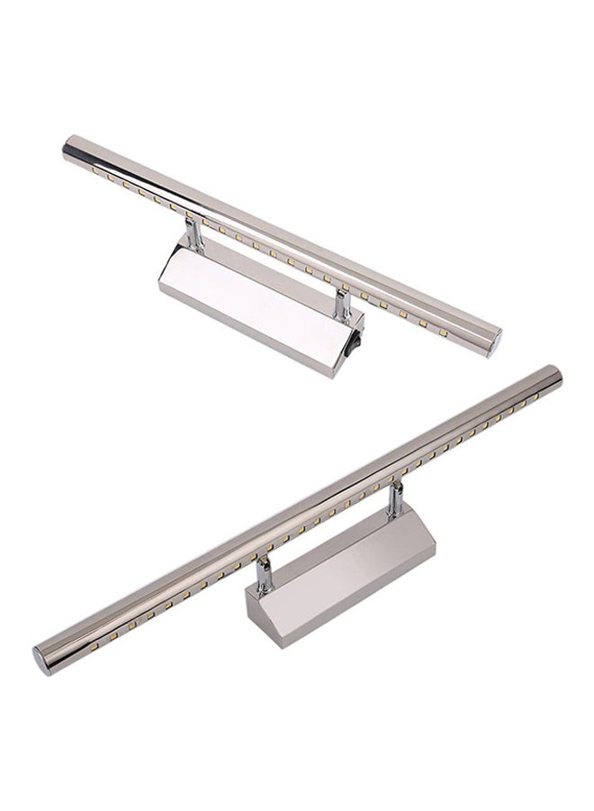 OUTAD LED Wall Mounted Mirror Lamp Silver 400x50x100mm - Image 4