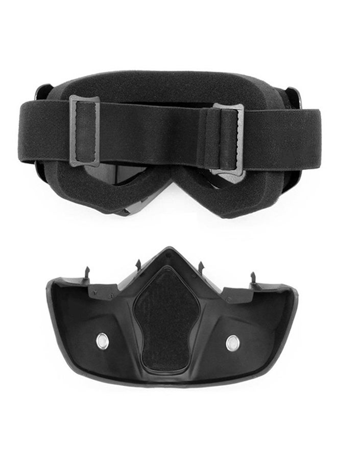 أوتاد قناع بإطار كامل مع نظارات وقاية - Image 2