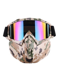 Detachable Helmet Mask Ski Bike Goggles