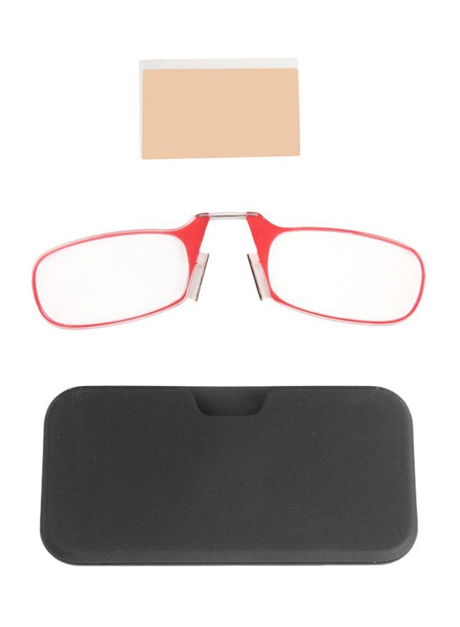 أوتاد إطار نظارة قراء مستطيل الشكل كامل الحواف مع مشبك تعليق - Image 4