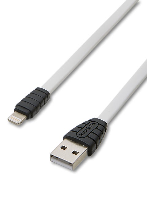 Lightning To USB Cable Charge And Sync Cable For iPhone X , 8, 8 Plus, 7, 7 Plus, 6s, 6s Plus, iPad, iPod, Quick Charge Capable White