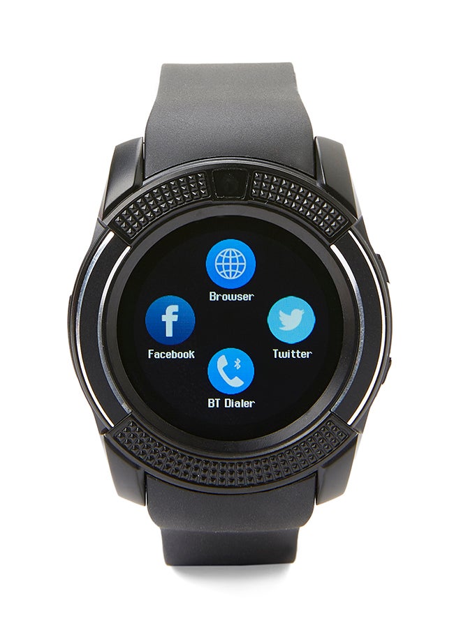 Multi-Functional Smart Watch With Camera Black
