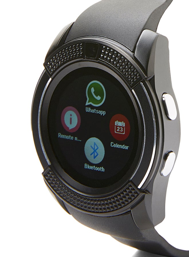 Multi-Functional Smart Watch With Camera Black