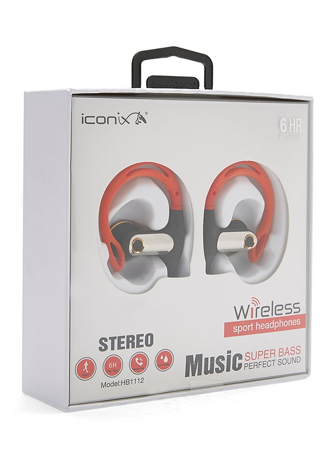Bluetooth 4.1 Wireless Swear Proof Earbuds With Built-in Mic Red