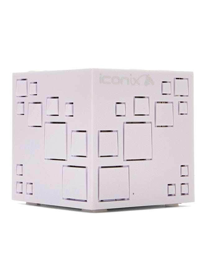 Iconix Power DJ Square S1 Rechargeable Bluetooth Speaker With FM, AUX-in Support White - Image 1