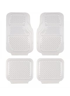 4-Piece High Quality Washable Transparent Clear Car Mat