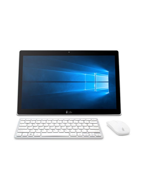 Zed PC Desktop With 17.3-Inch Touch Screen, Intel Celeron Apollo Lake N3350 Processor/3GB RAM/32GB eMMc+500GB HDD/Intel HD Graphics/Eng-Arabic Keyboard White