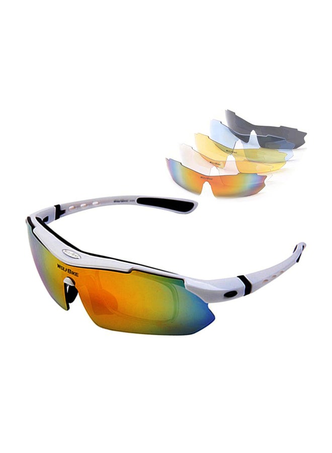Wolfbike Outdoor Sports Polorized 5 Lens Sunglasses - Image 1