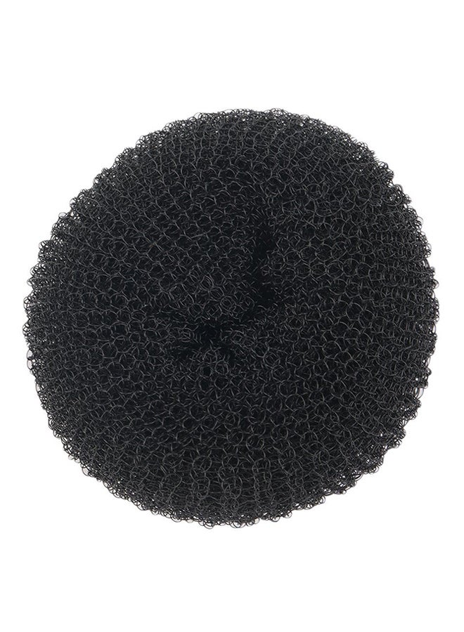 Donut Shape Sponge Hair Bun Maker Black - Image 1