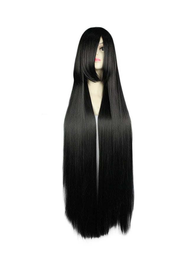 Synthetic Long Straight Cosplay Hair Wig Black