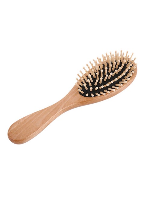 Wooden Bamboo Needle Air Bag Massager Brush Beige/Black
