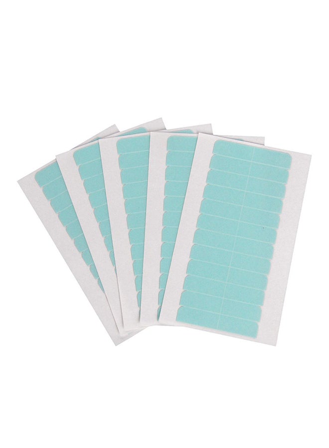 Generic - 5-Piece Waterproof Double Sided Hair Extension Adhesive Tape Blue 0.8 X 4cm - Image 1
