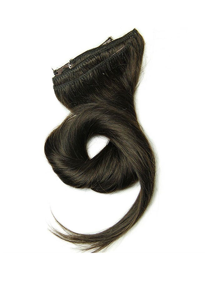 Generic - 8-Piece Full Head Real Remy Human Hair Extension Black - Image 1