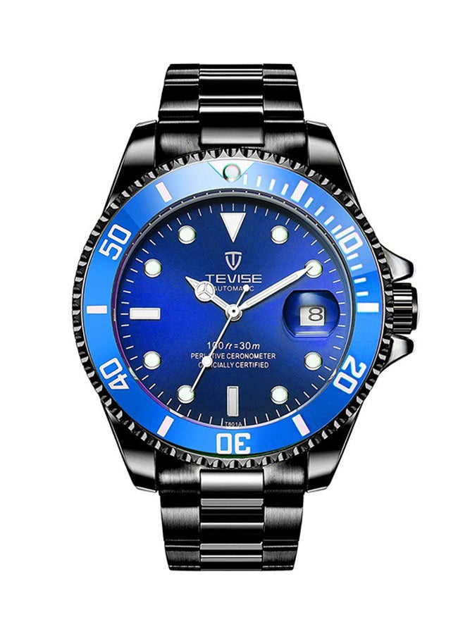 Tevise Men's Luminous Alloy Mechanical Watch ZS531808 - 43 mm - Black - Image 1